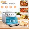 Multi-Function Silver Stainless Steel Air Fryer & Toaster Oven