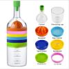 Multipurpose Bottle Shape 8 in 1 Kitchen Tool Set Funnel Grater Squeezer Can Opener Egg Separator Masher Measuring Cup Kitchen Gadget Kitchen Tool
