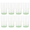 Better Homes & Gardens Clear Green Glass, Glassware, 8 Pack, 15 oz