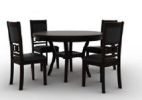 5-Piece Dining Set, Ebony