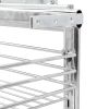 3-Tier Pull-out Kitchen Wire Basket Silver 18.5"x13.8"x22"