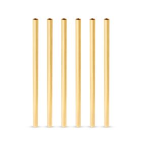 Belmont Stainless Steel Lowball Straws in Gold Viski