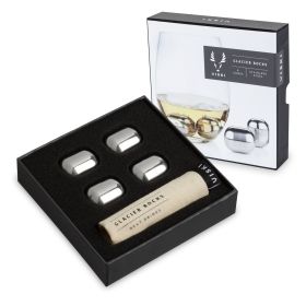 Glacier Rocks Stainless Steel Wine Globes Viski