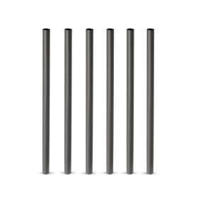 Warren Stainless Steel Lowball Straws in Gunmetal Viski